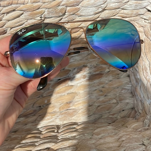 ray ban rainbow aviators